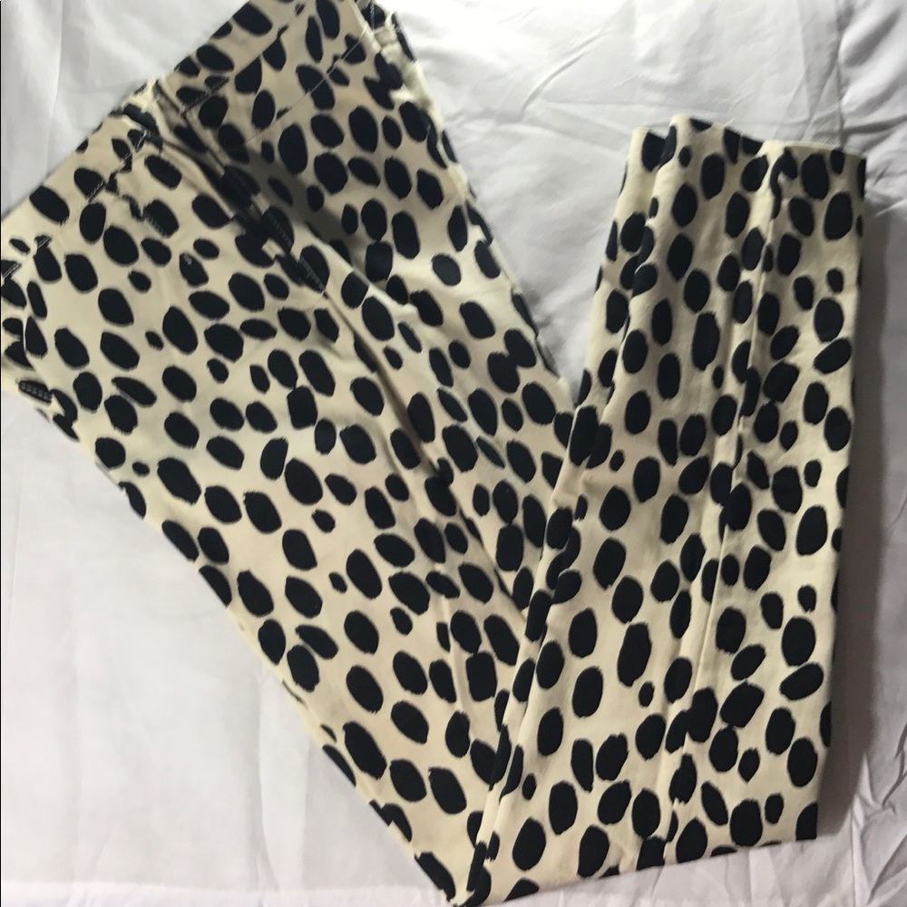 Black and cream pants